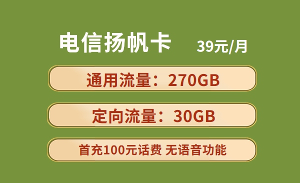 电信大纯流量卡上线：300GB全国流量 首年月租仅需39元/月 之后长期49元/月，超划算！